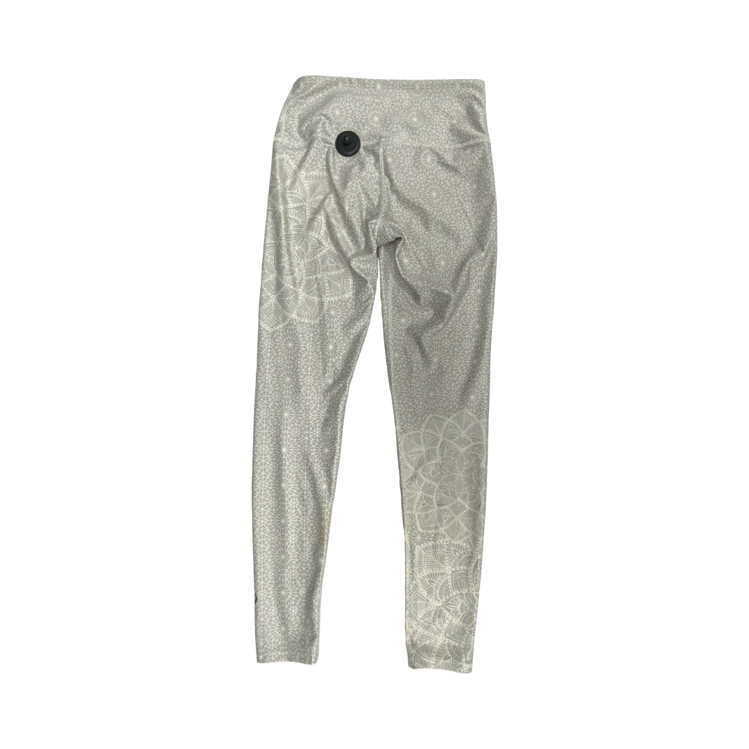 Athletic Leggings By Cmc In Grey & White, Size:6