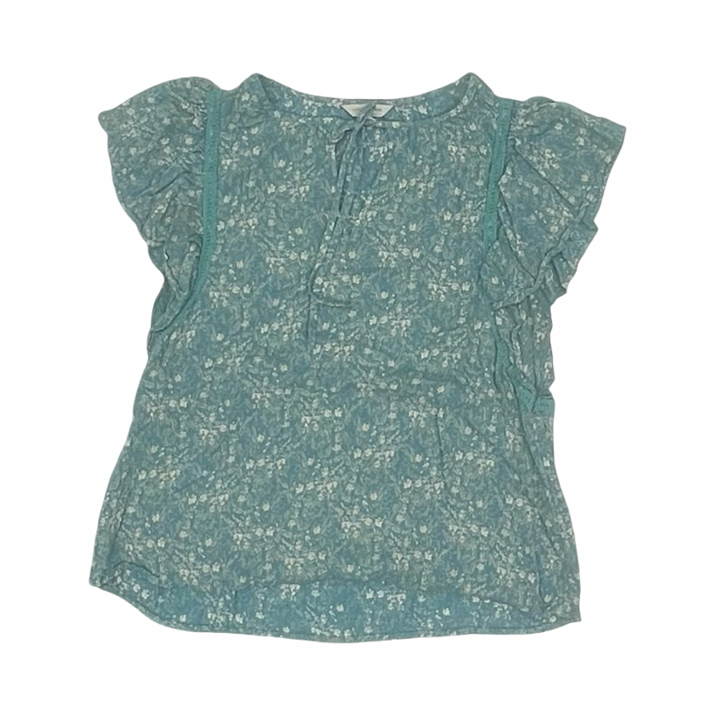 Blouse Ss By Lucky Brand In Blue, Size:S