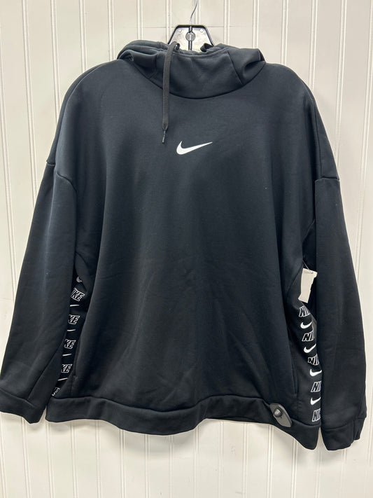 Athletic Sweatshirt Hoodie By Nike Apparel In Black, Size:Xl