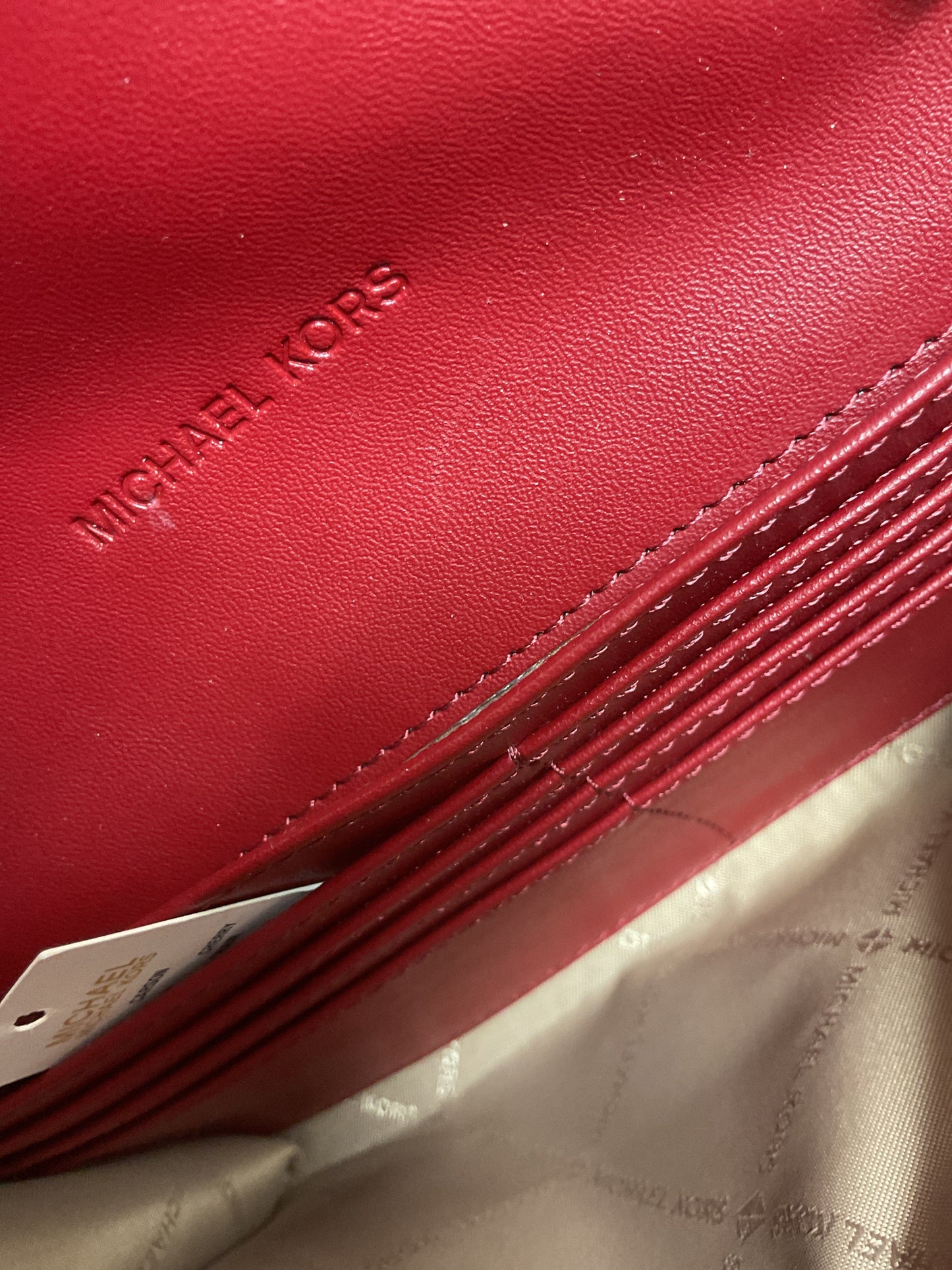Crossbody Designer By Michael Kors In Red, Size:Small
