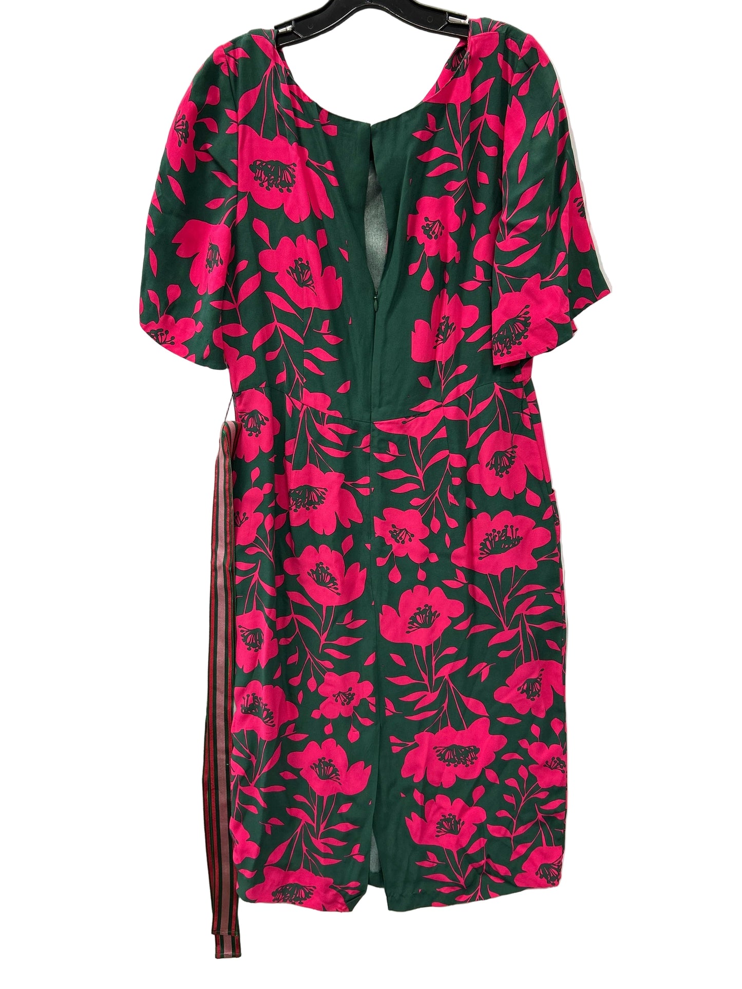 Dress Casual Maxi By Boden In Green & Pink, Size:10