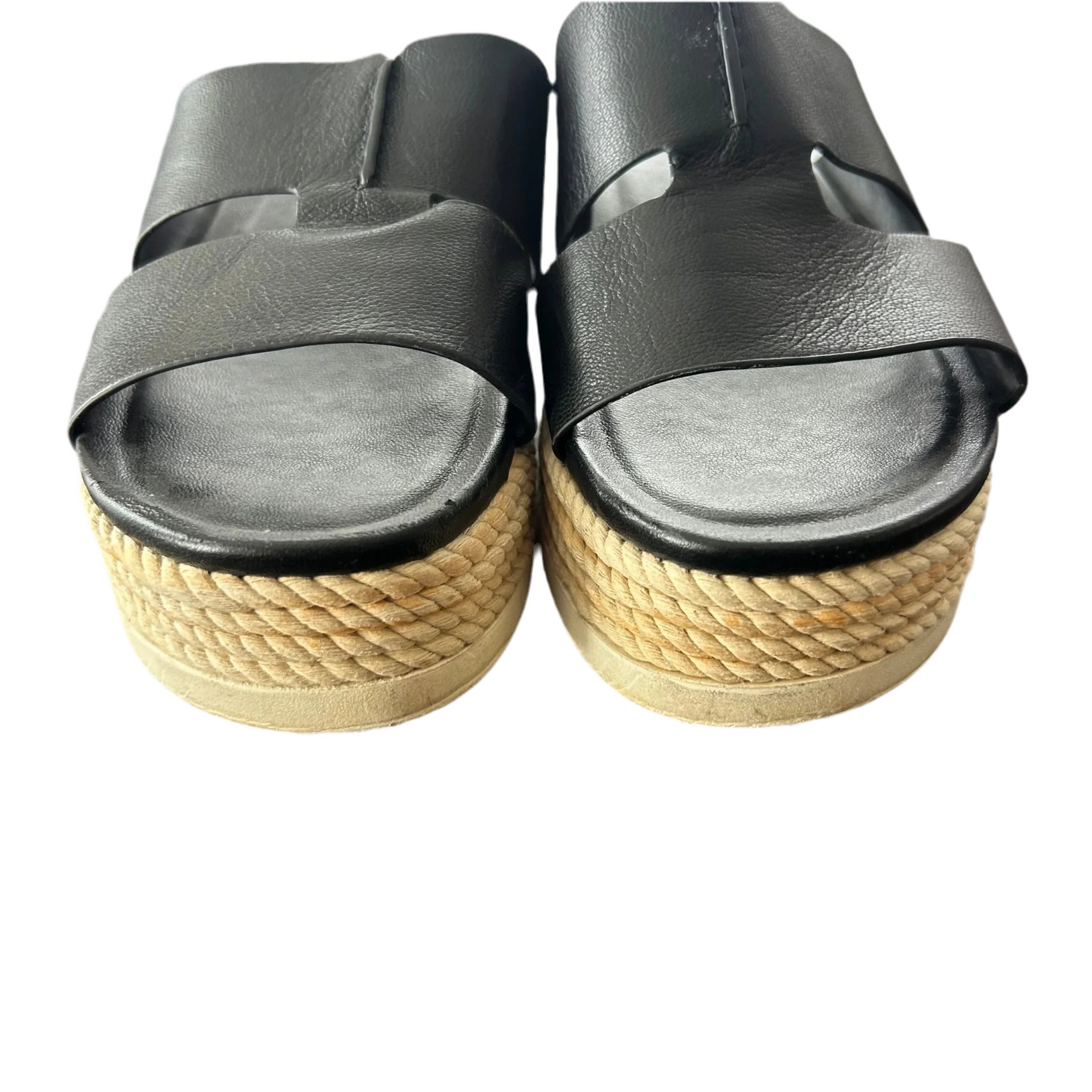 Sandals Heels Platform By Franco Sarto In Black, Size: 9