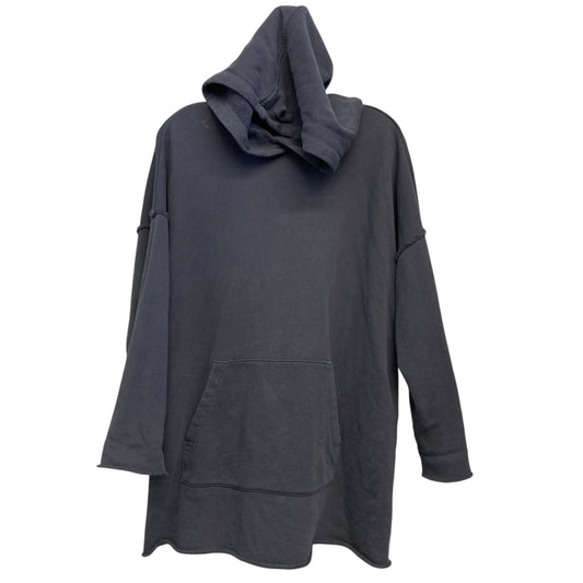 Sweatshirt Hoodie By Eileen Fisher In Grey, Size:Xs