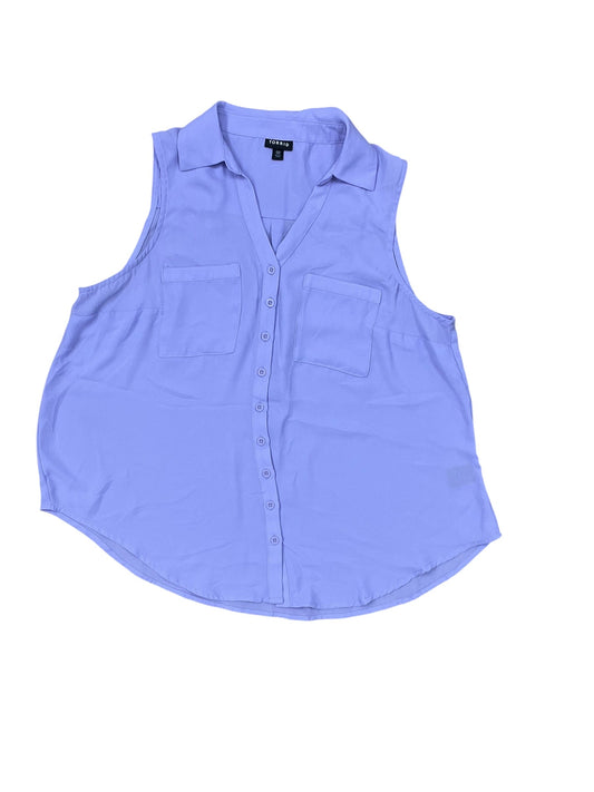 Blouse Sleeveless By Torrid In Purple, Size:M