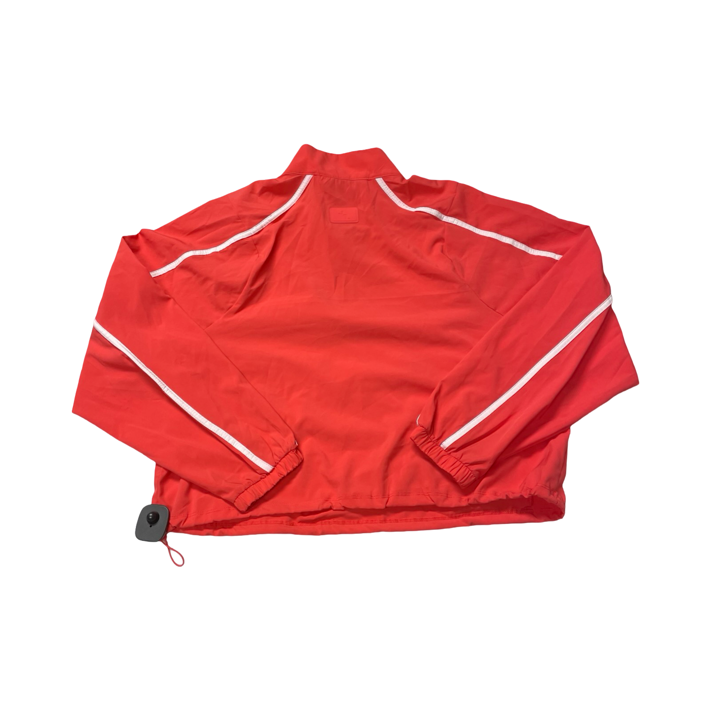 Athletic Top Ls Collar By Joy Lab In Red & White, Size:L