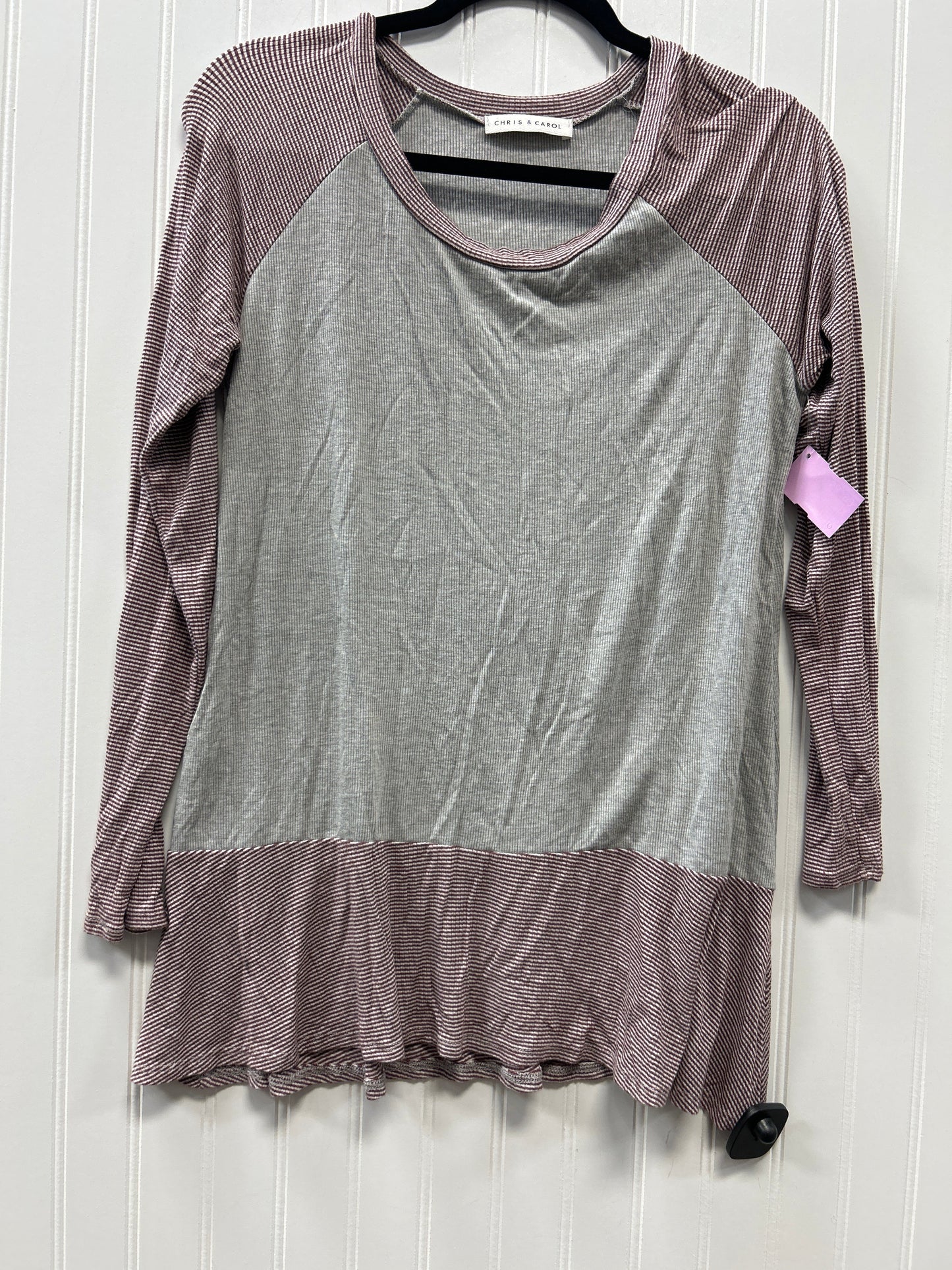Top Ls By Chris And Carol In Grey, Size:M