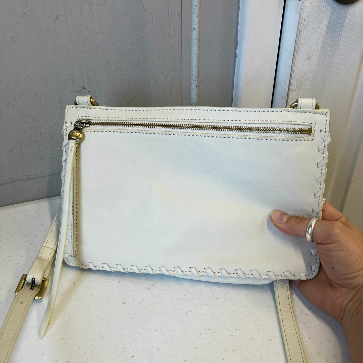 Handbag By Hobo Intl In Cream, Size:Small
