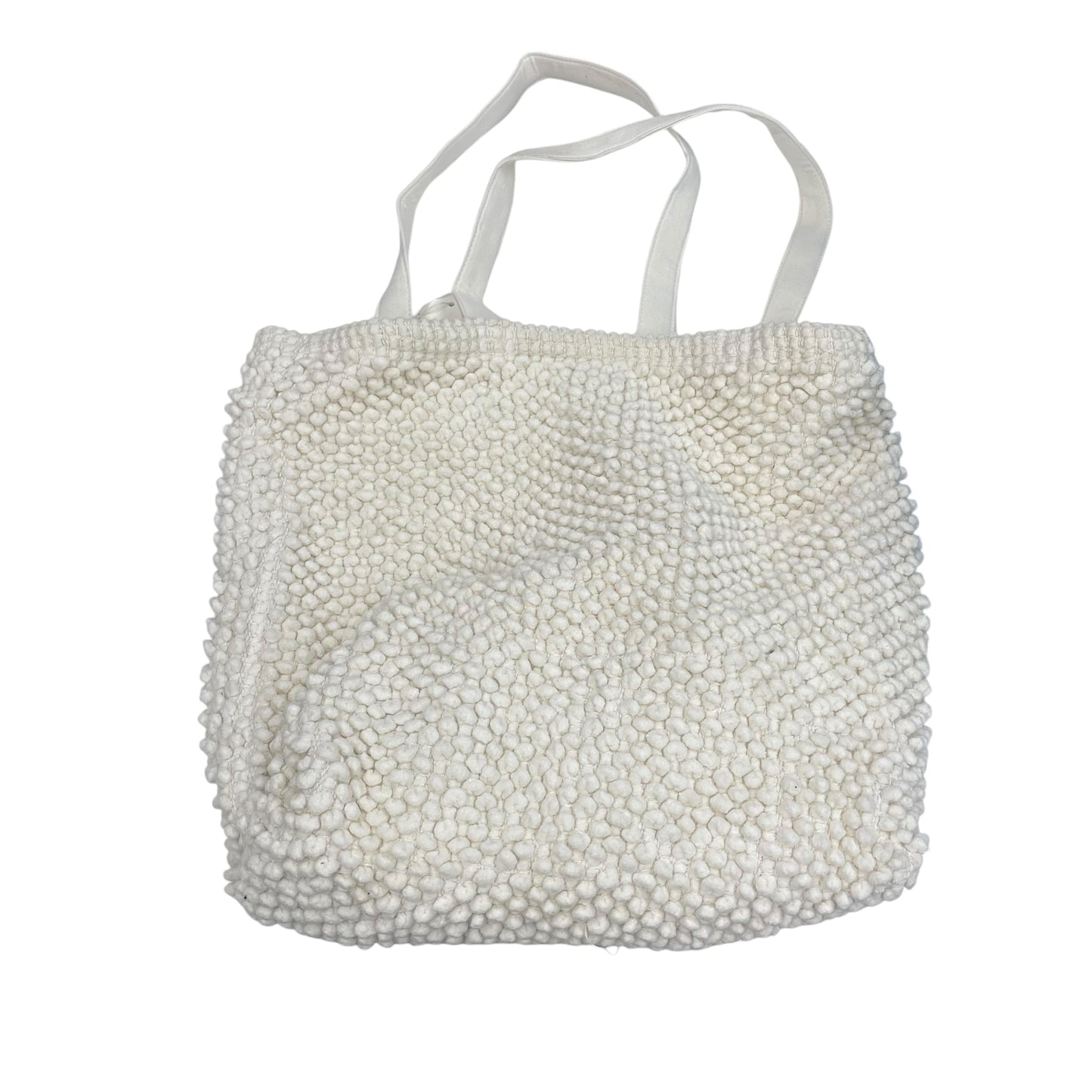 Tote By Clothes Mentor In White, Size:Large