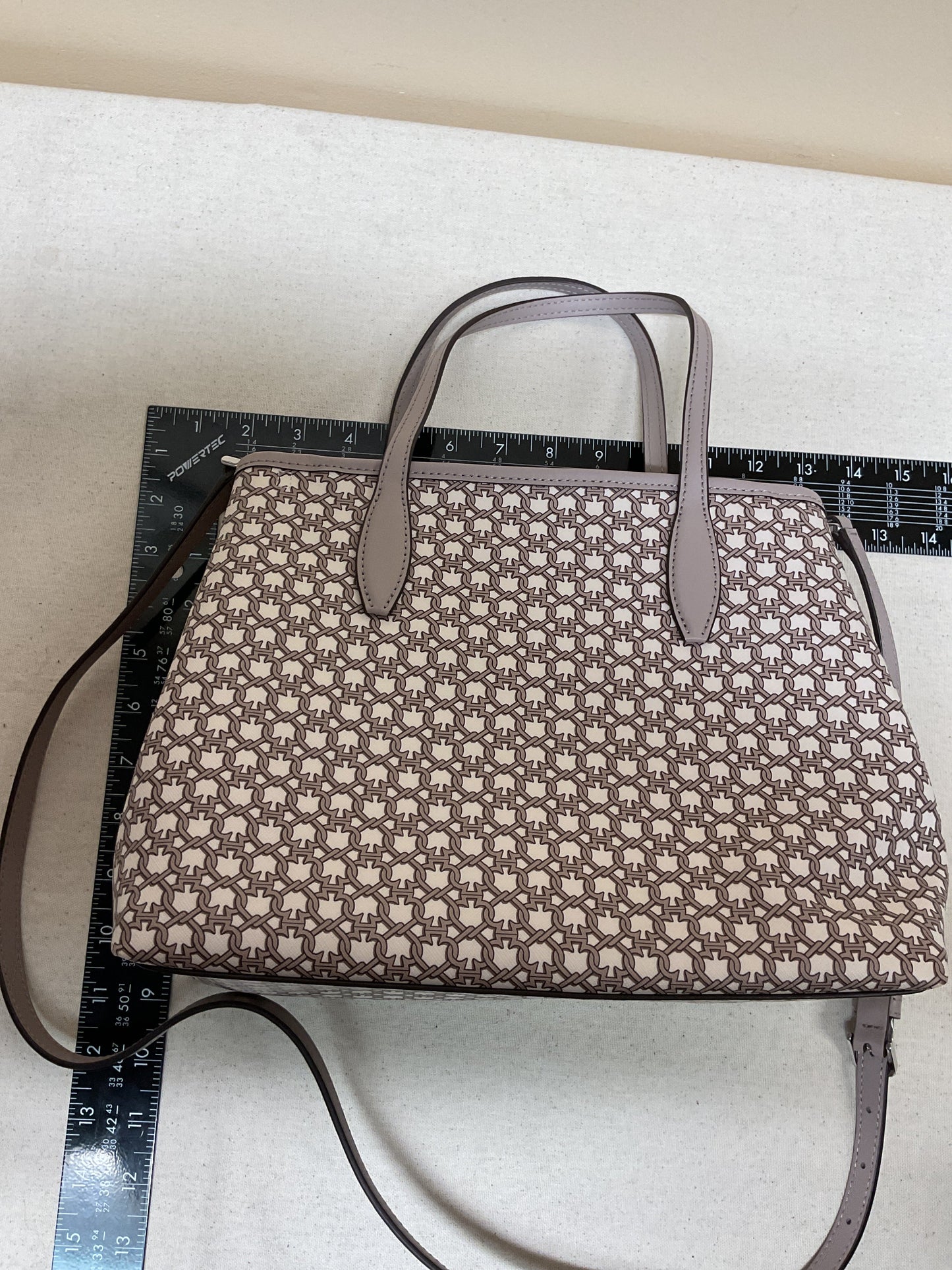 Handbag Designer By Kate Spade In Cream & Tan, Size:Small