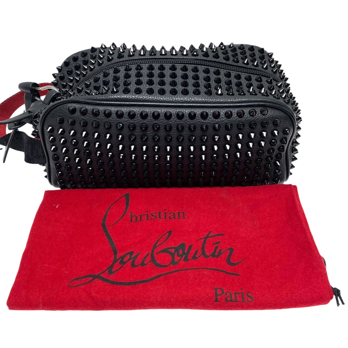 Makeup Bag Luxury Designer By Christian Louboutin, Size: Medium