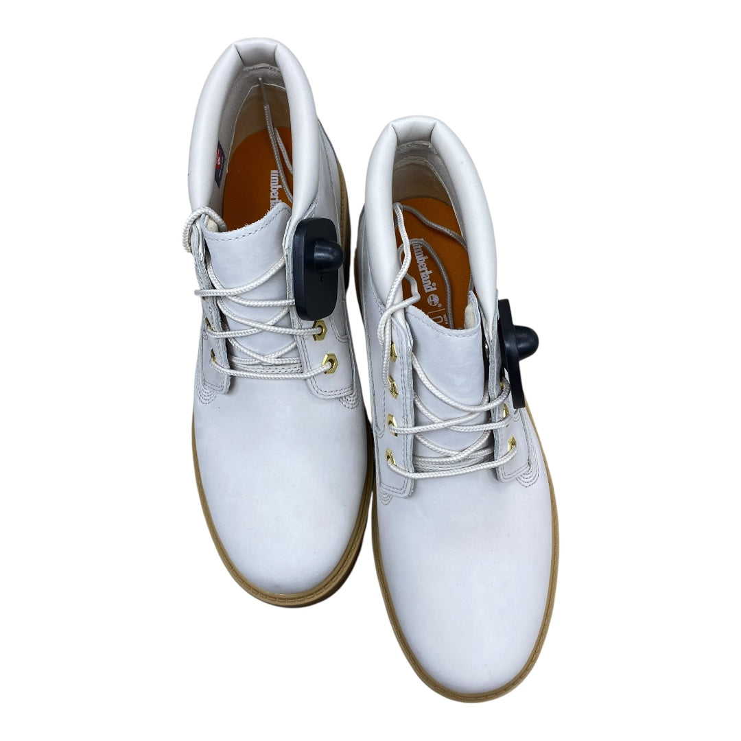 Boots Ankle Flats By Timberland In Ivory, Size:10