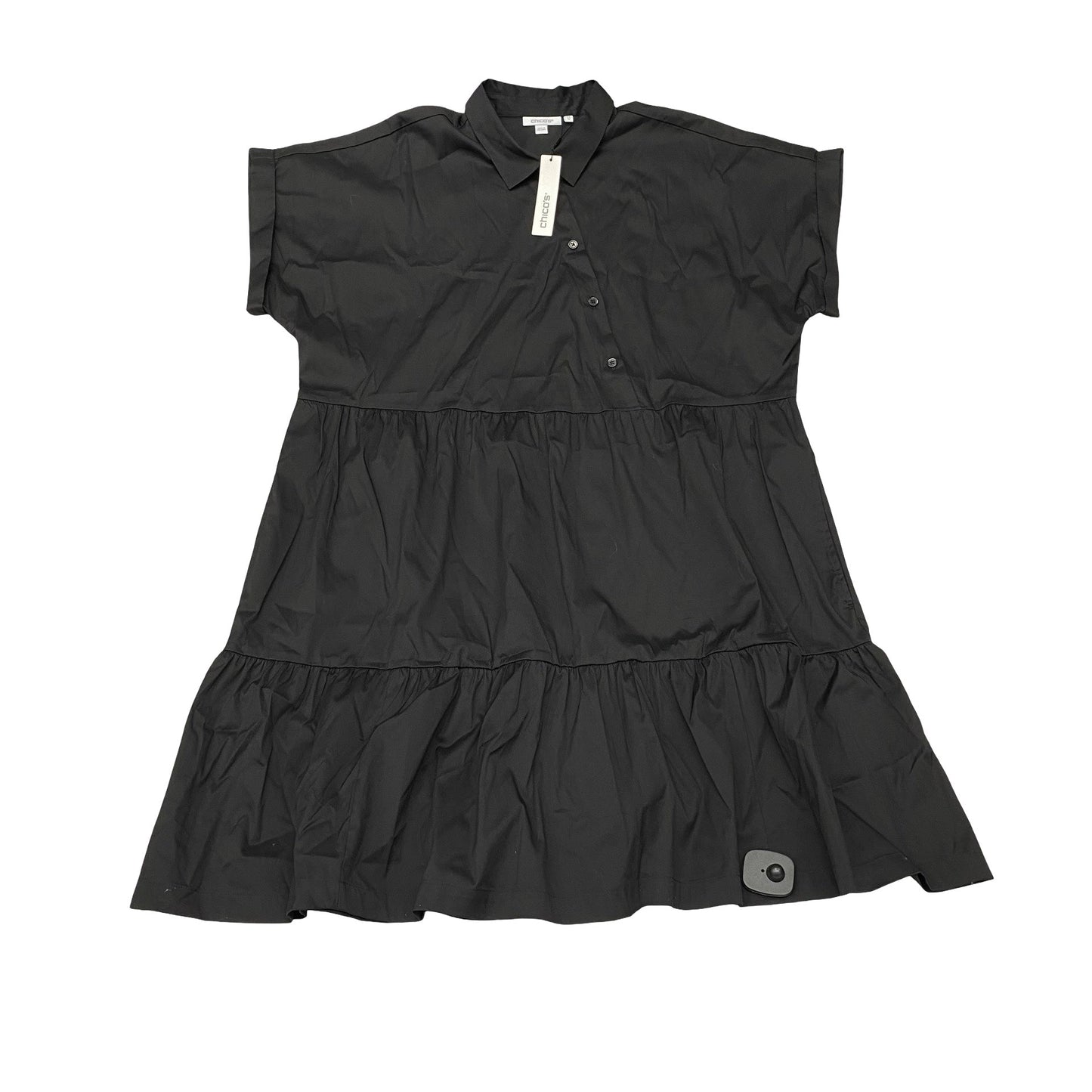 Dress Casual Midi By Chicos In Black, Size:1X