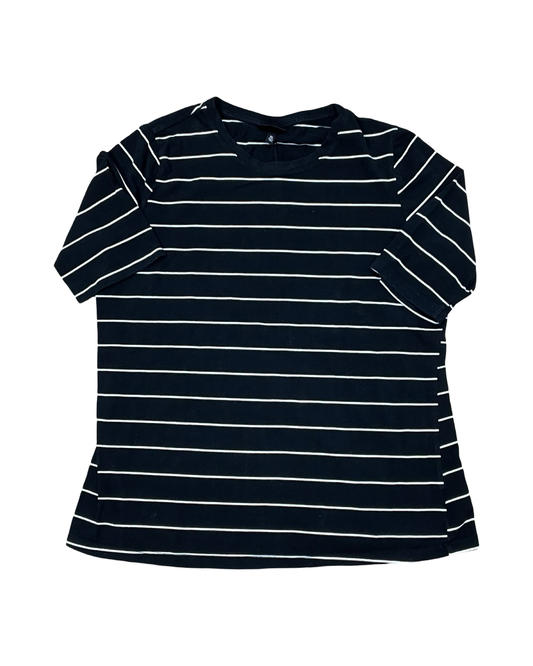 Top Ss By Who What Wear In Black & White, Size:Xl