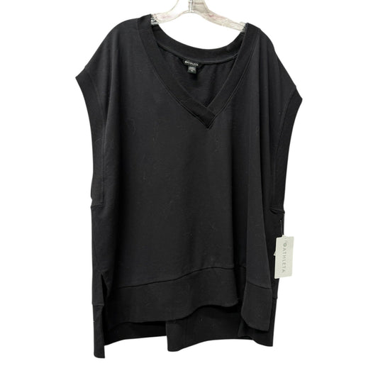 Athletic Top Ss By Athleta In Black, Size:3X