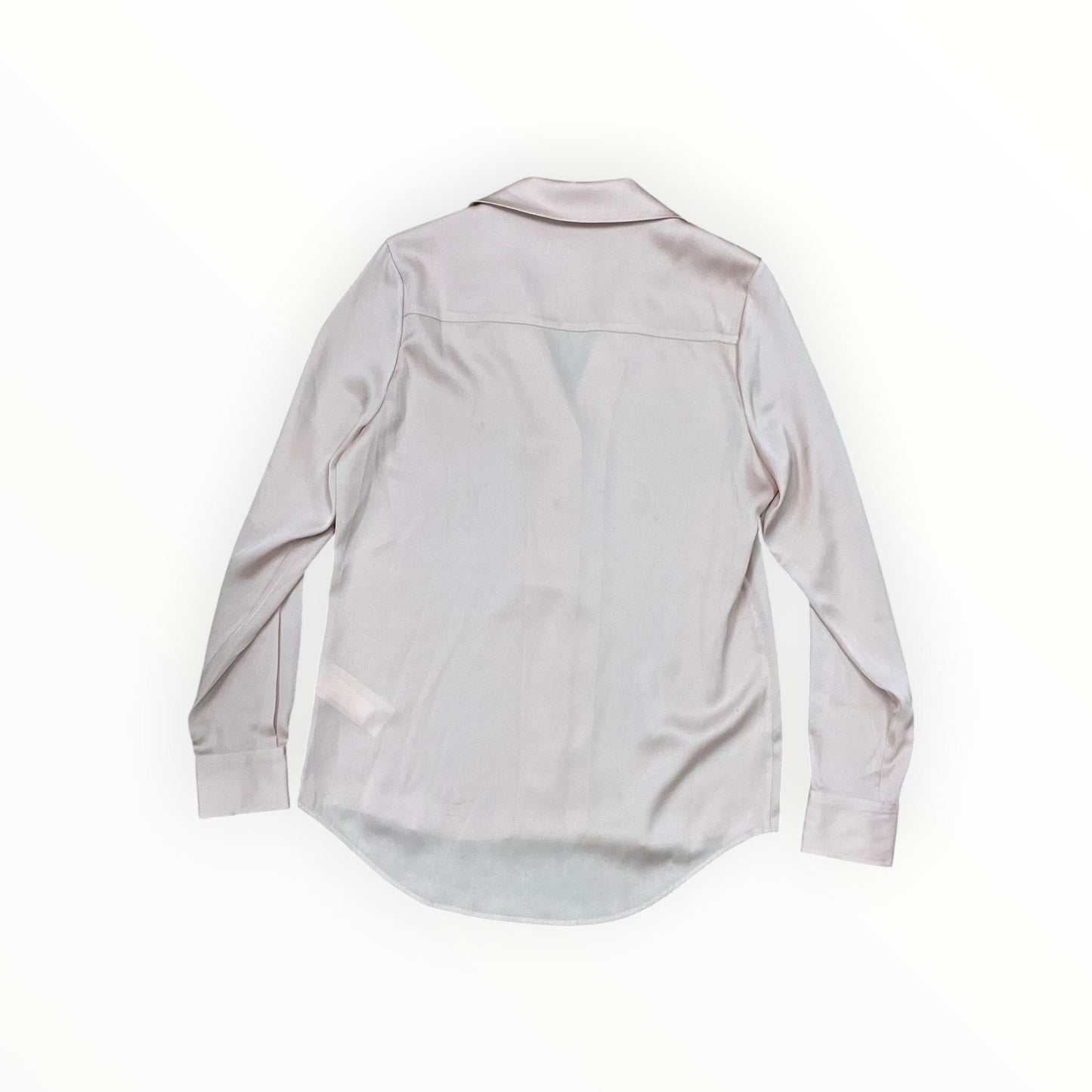 Blouse Ls By Quince In Pink, Size:S