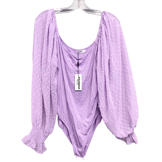 Bodysuit By Zeagoo In Purple, Size:1X