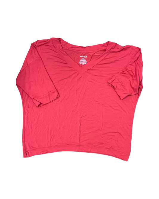 Top 3/4 Sleeve By Clothes Mentor In Pink, Size:Xl