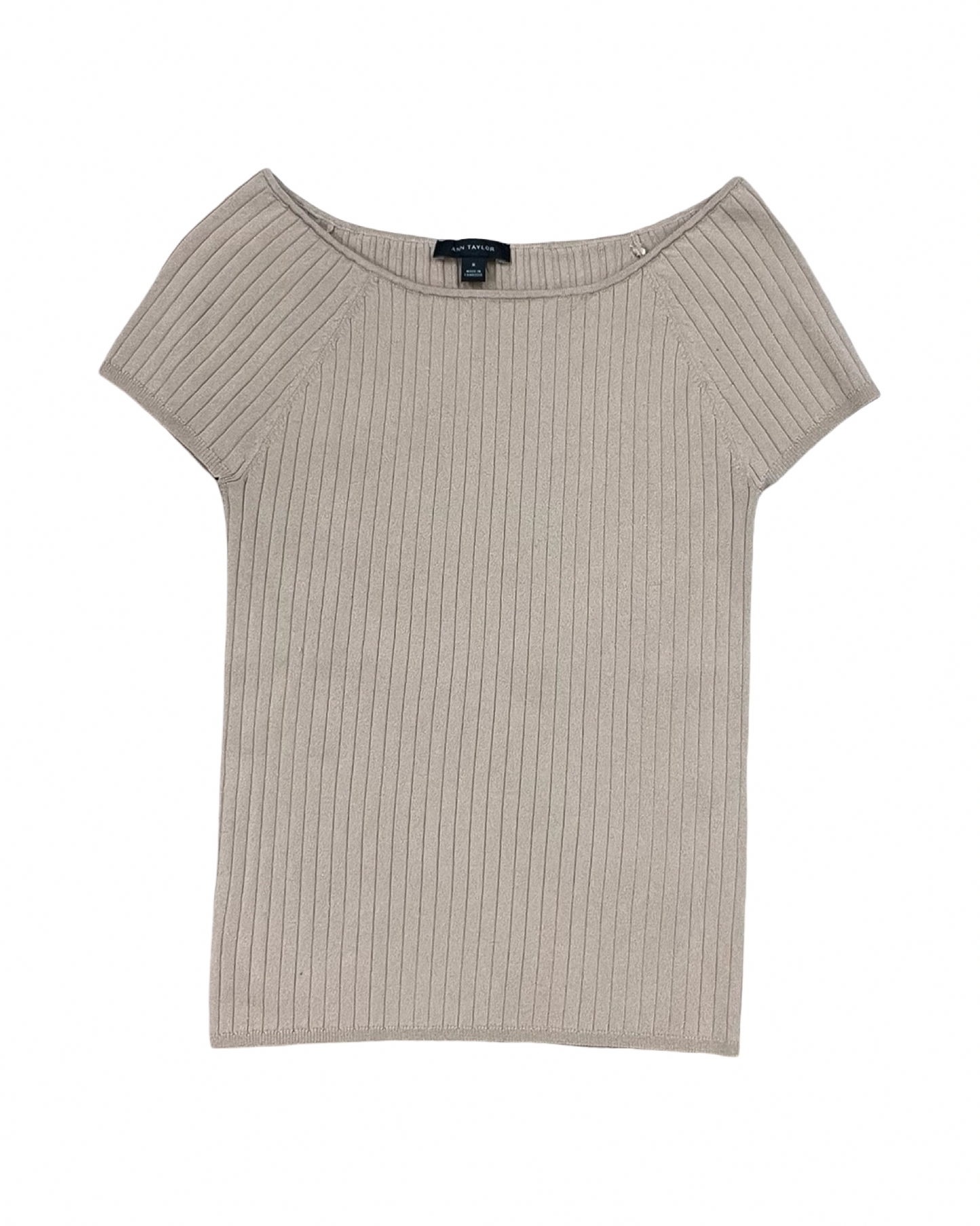 Top Ss By Ann Taylor In Tan, Size:M