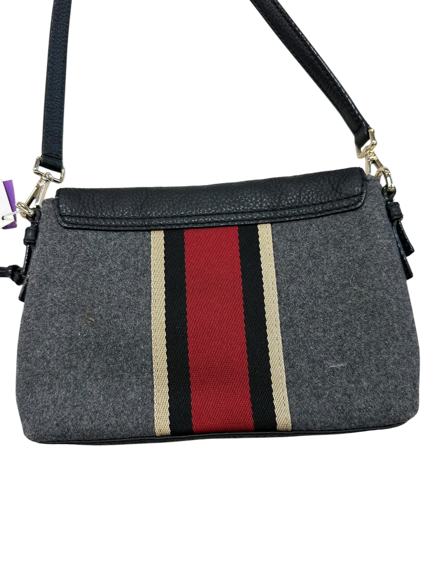 Crossbody Designer By Kate Spade In Grey & Red, Size:Small
