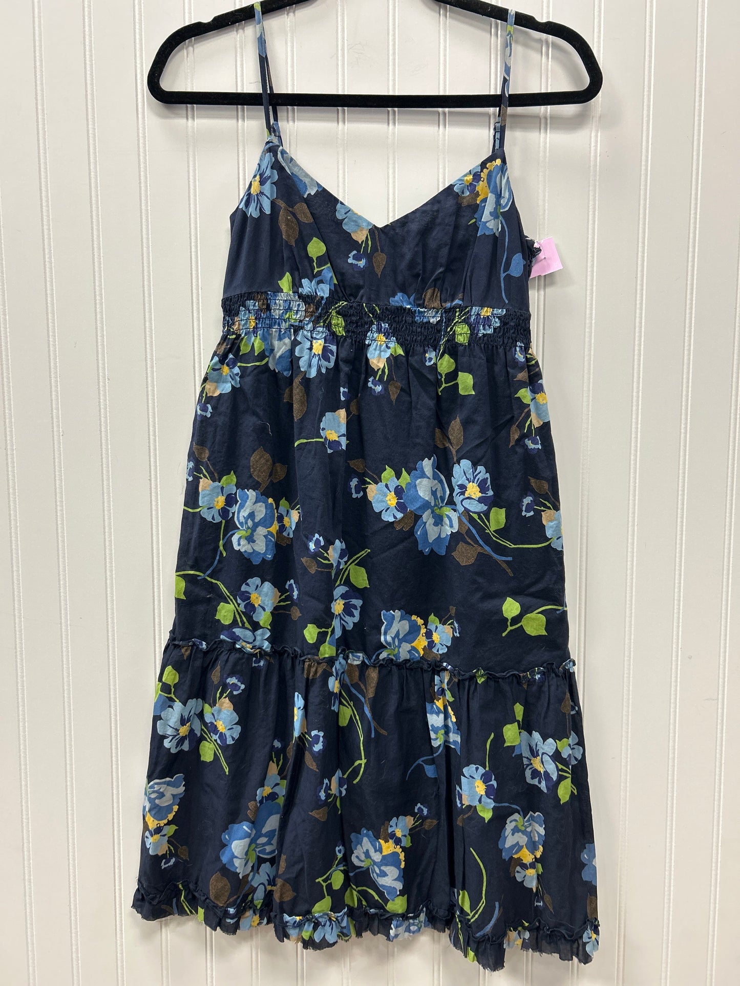 Dress Casual Midi By Loft In Navy, Size:0