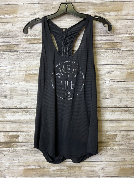 Athletic Tank Top By Lululemon In Black, Size:M