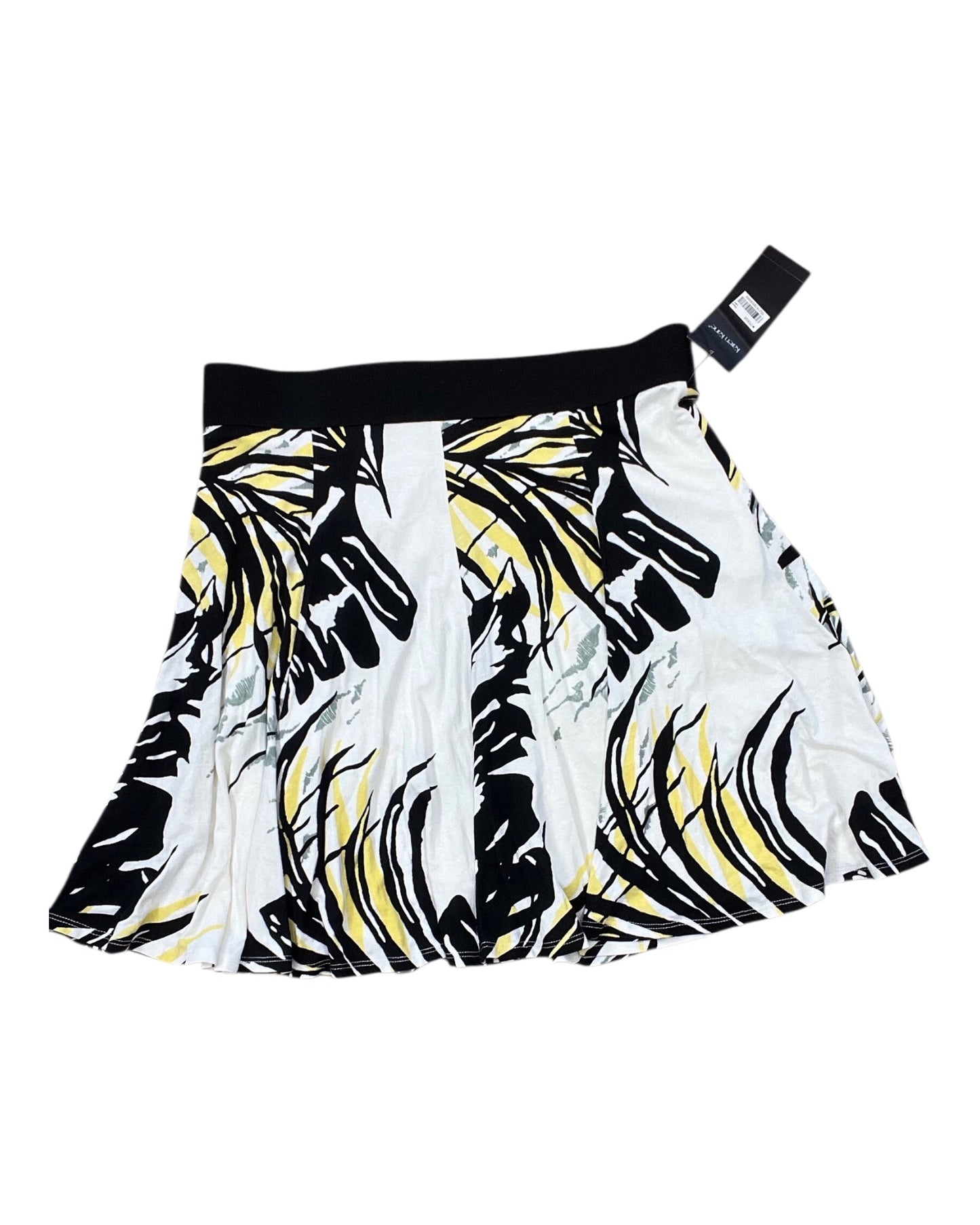 Skirt Mini & Short By Karen Kane In Black & Yellow, Size:L