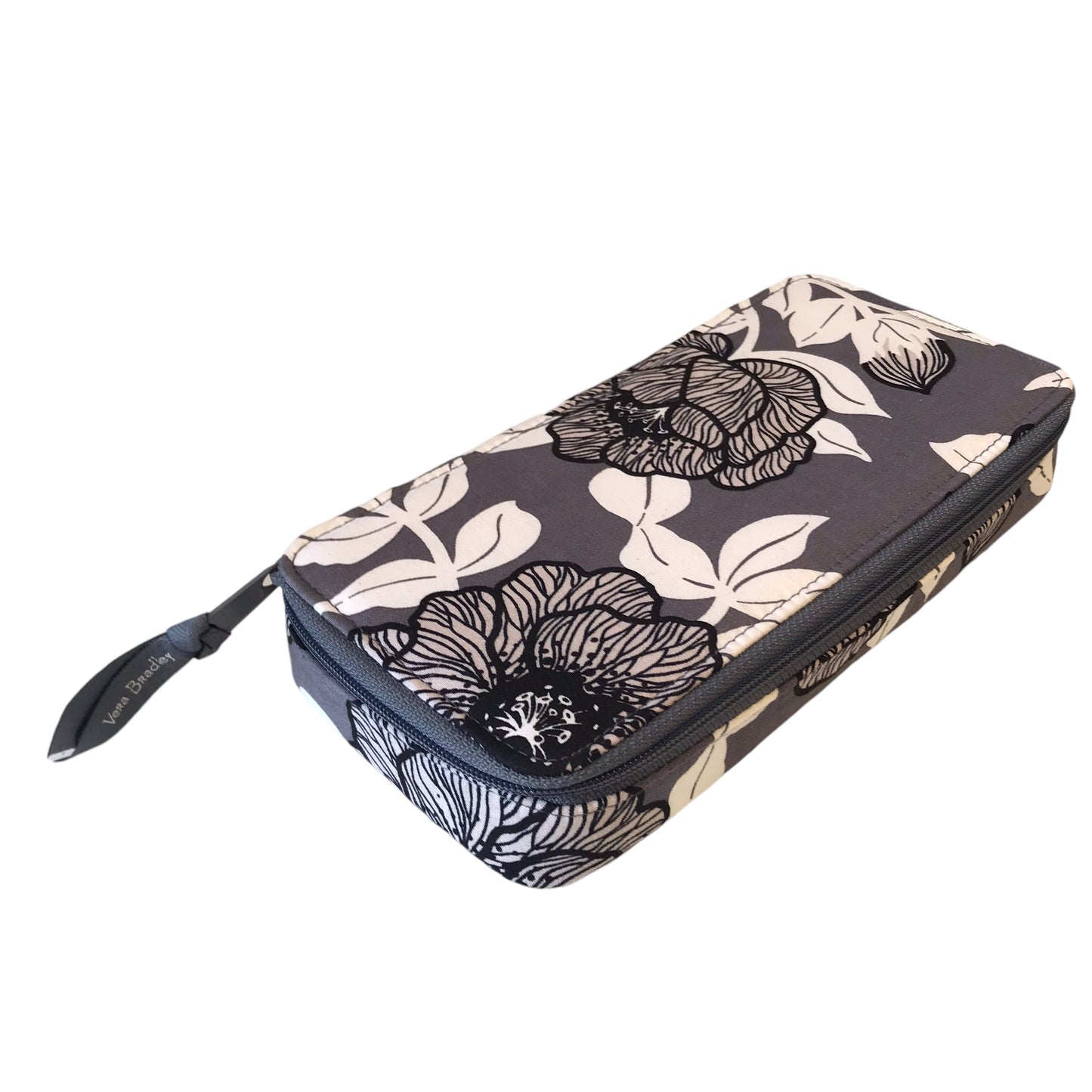 Pill Case By Vera Bradley In Grey & White