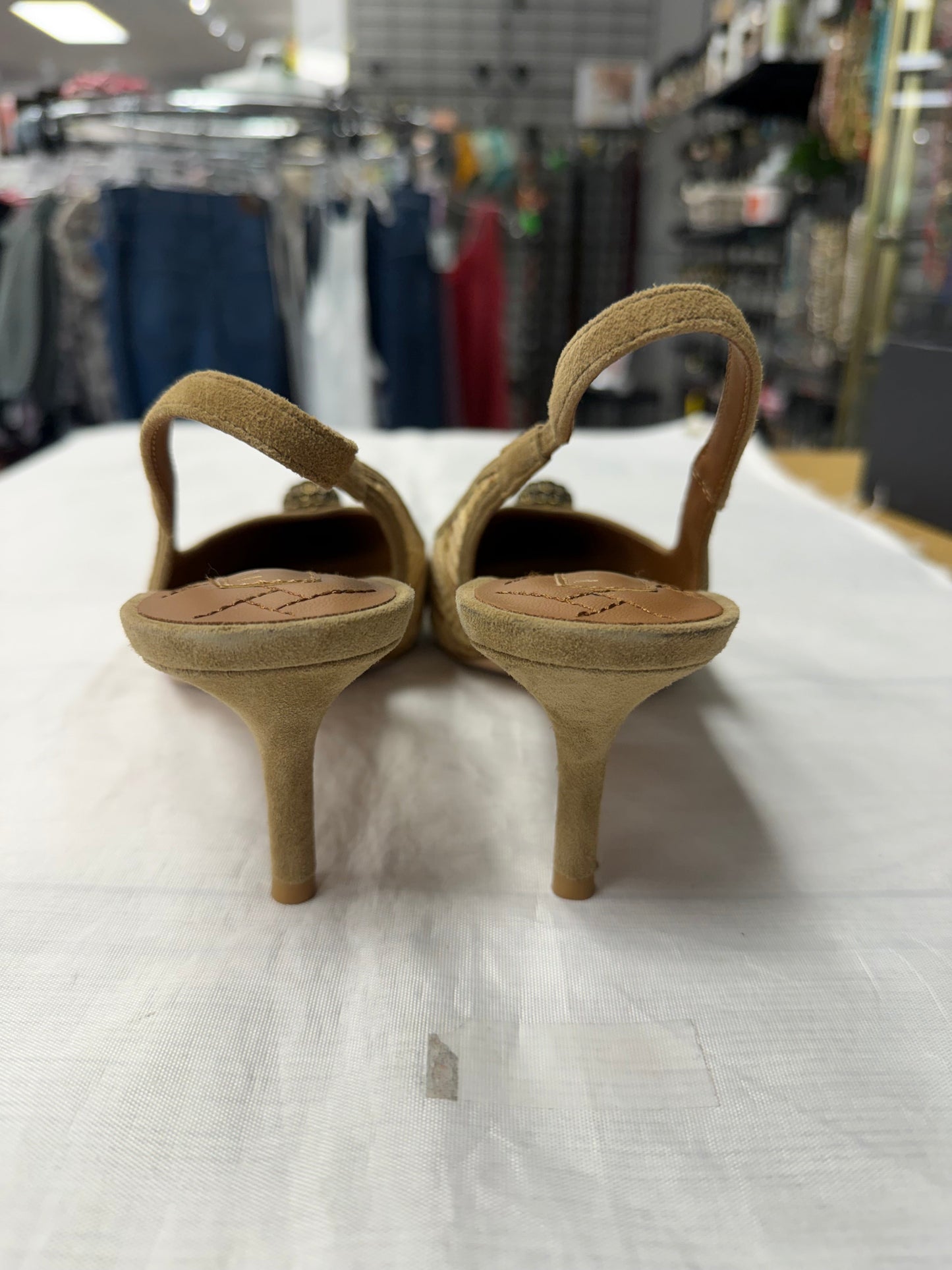 Shoes Heels Kitten By Kurt Geiger London In Tan, Size:9.5