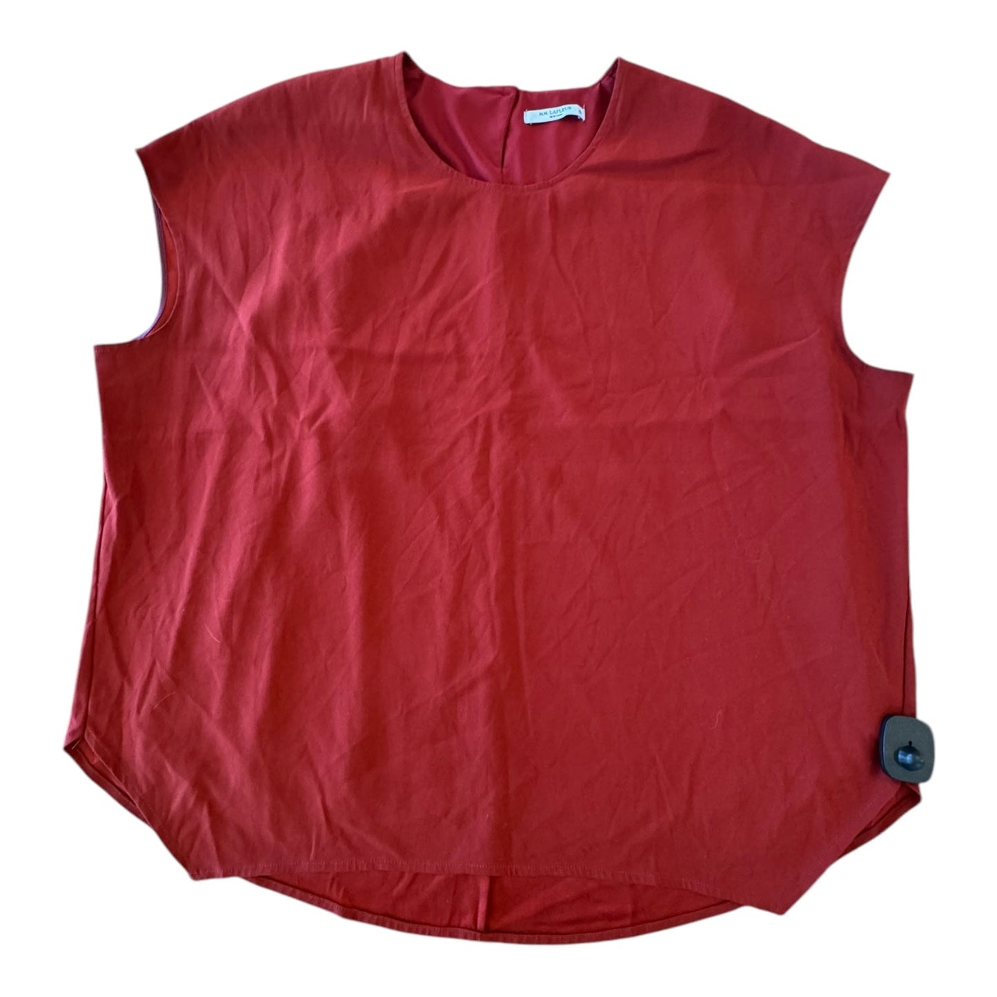 Top Sleeveless Designer By MM LAFEUR In Red, Size:Xl