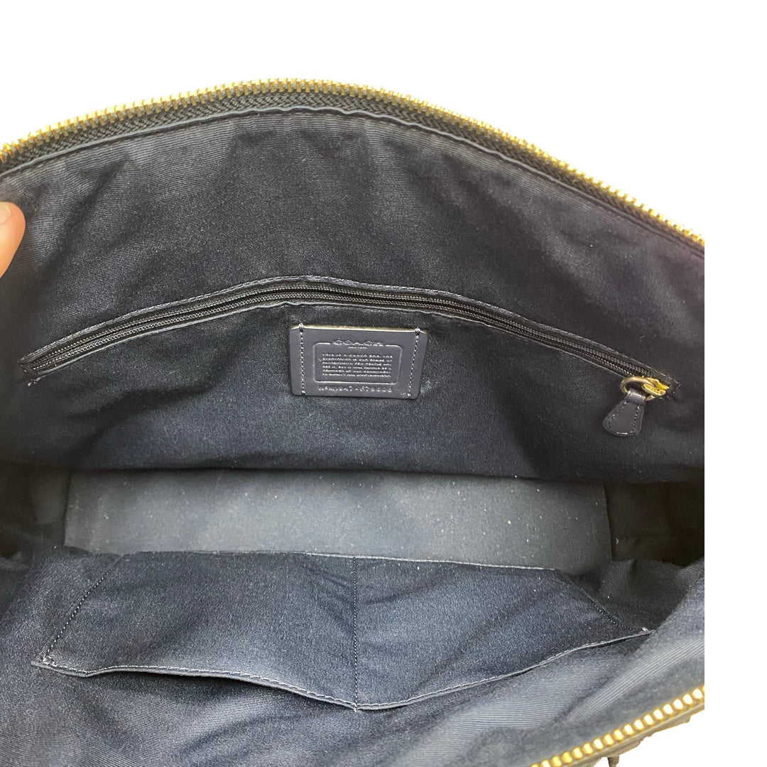 Handbag Designer By Coach In Blue, Size:Large
