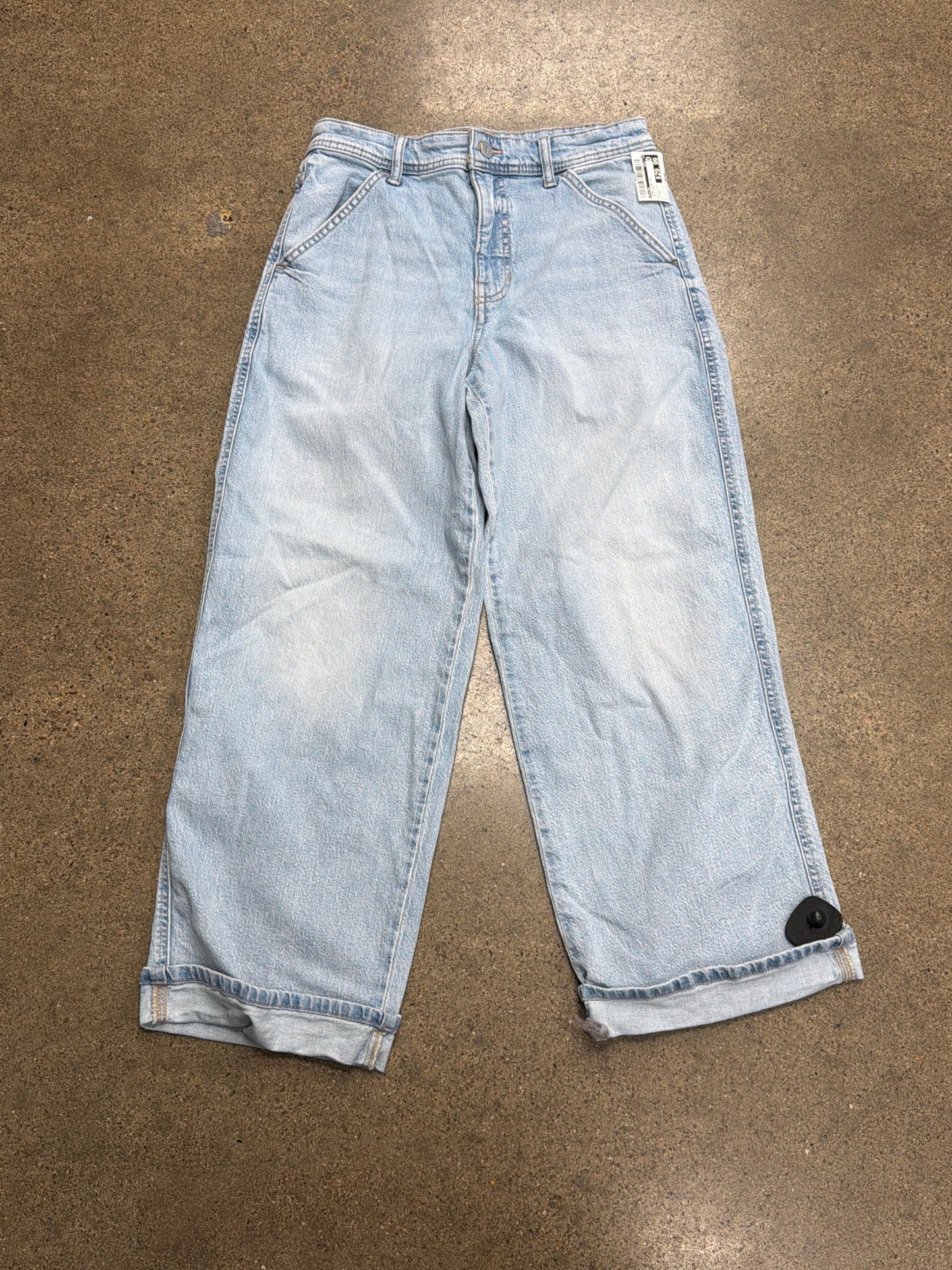 Jeans Wide Leg By Pilcro In Blue Denim, Size:4