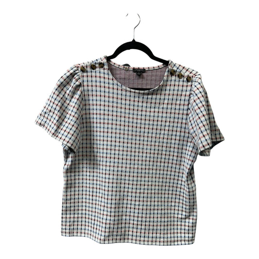 Top Ss By Ann Taylor In Blue Red & White, Size:Lp