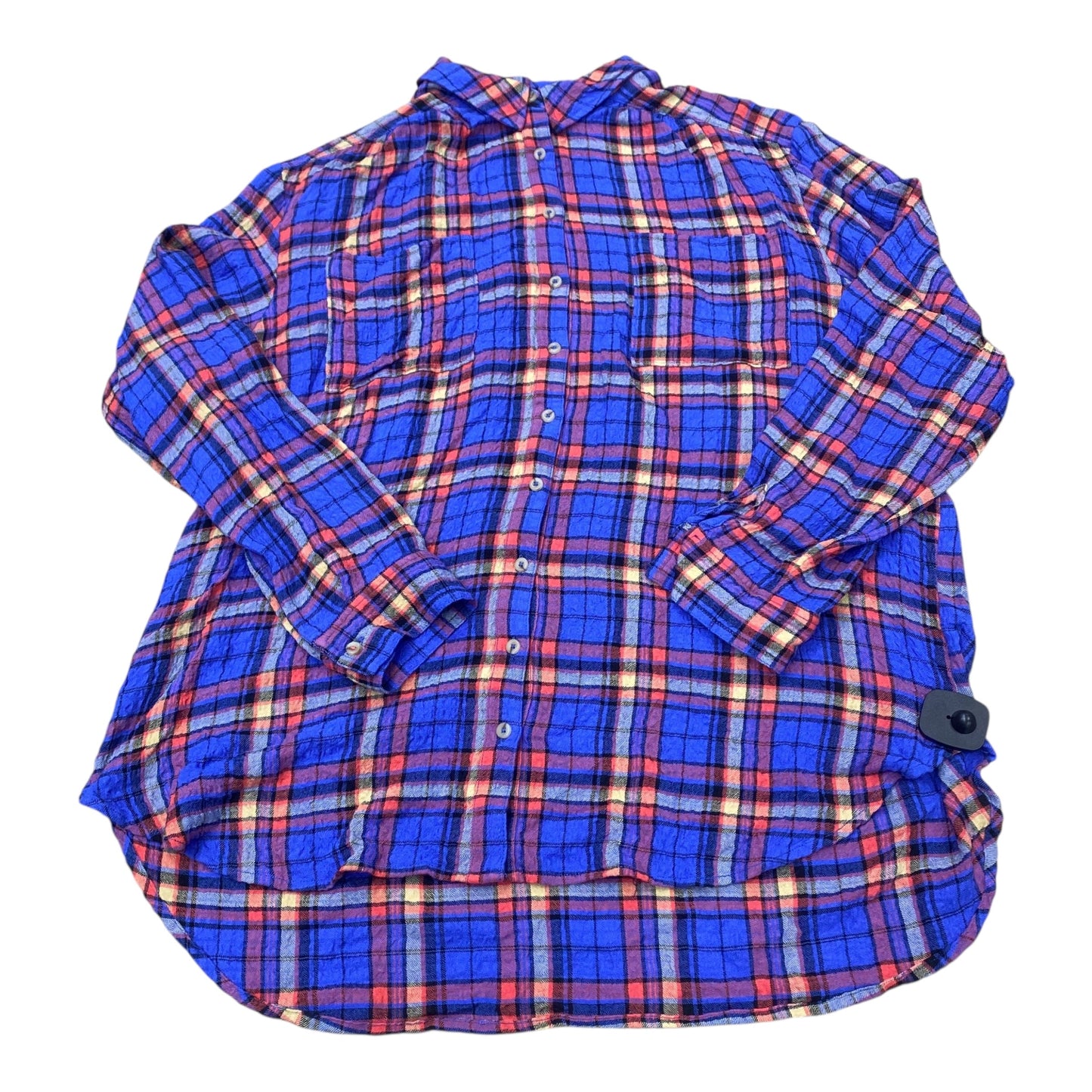 Top Ls By Pilcro In Plaid Pattern, Size:Xl