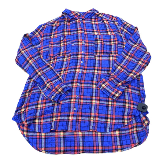Top Ls By Pilcro In Plaid Pattern, Size:Xl