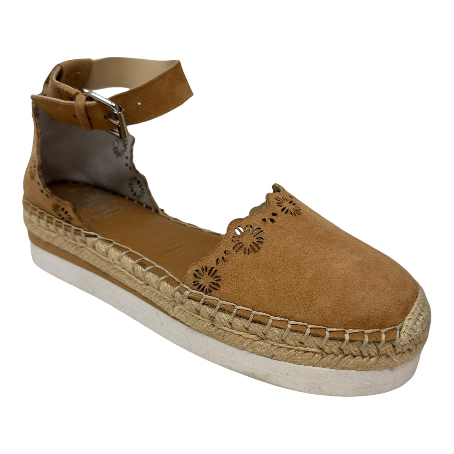 Platform Espadrille Shoes Flats By Vince Camuto In Tan, Size: 7.5