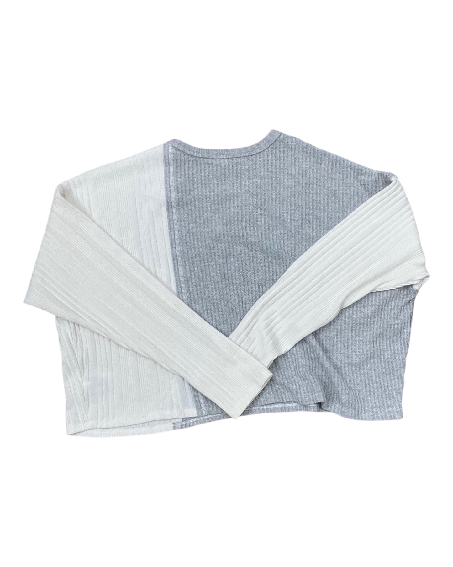 Top Ls By Wild Fable In Grey & White, Size:Xl
