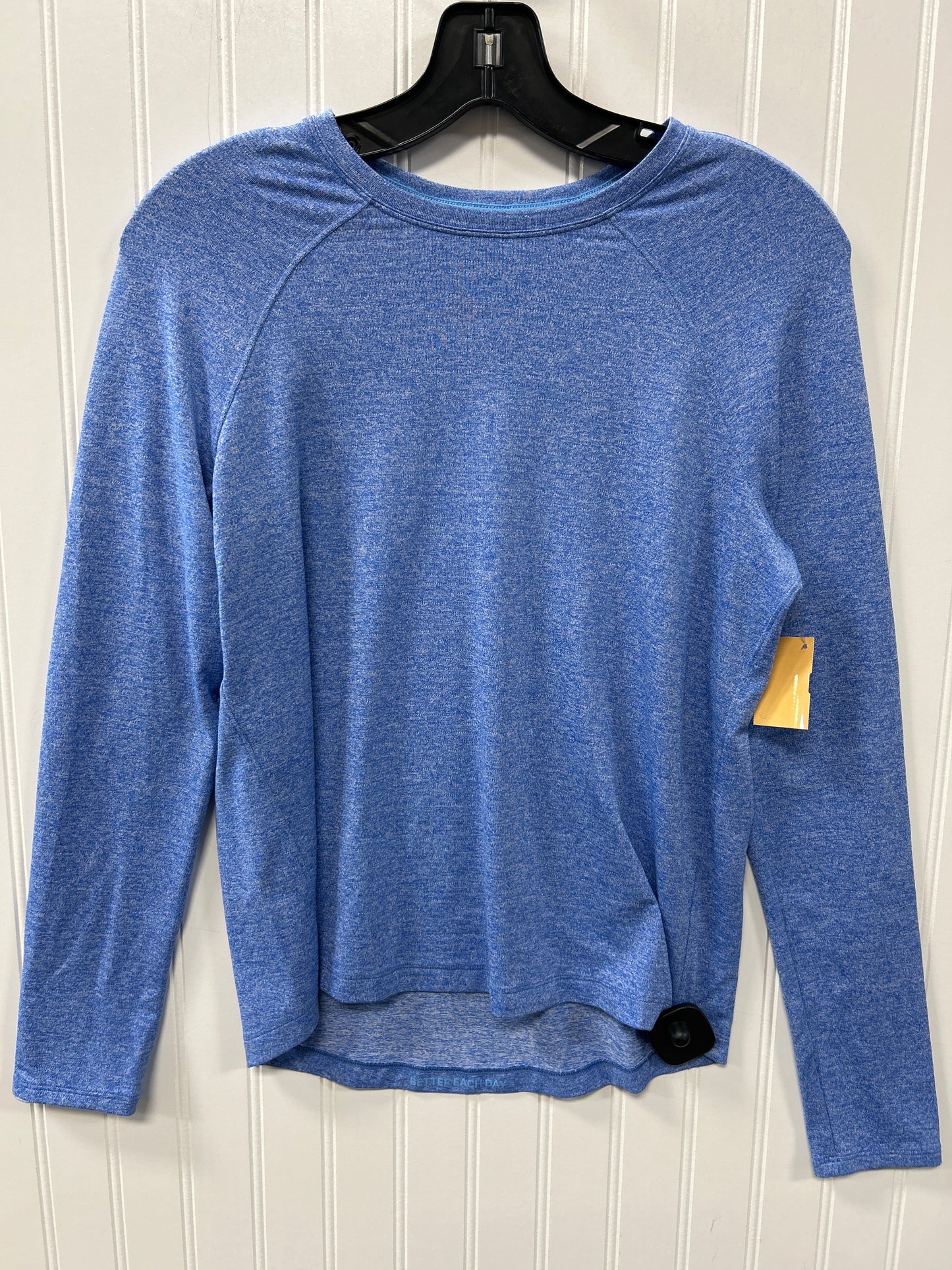 Athletic Top Ls Crewneck By Lululemon In Blue, Size:8