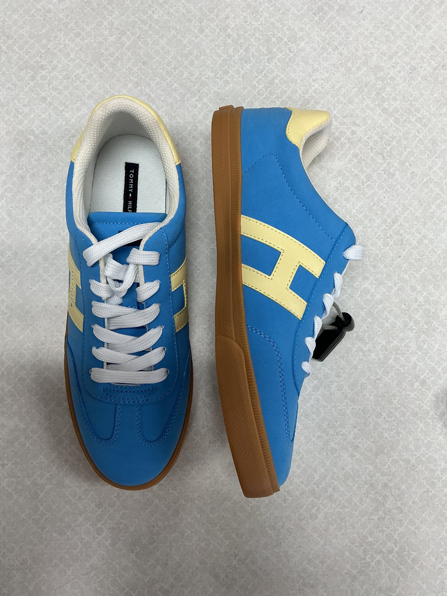 Shoes Sneakers By Tommy Hilfiger In Blue & Yellow, Size:10