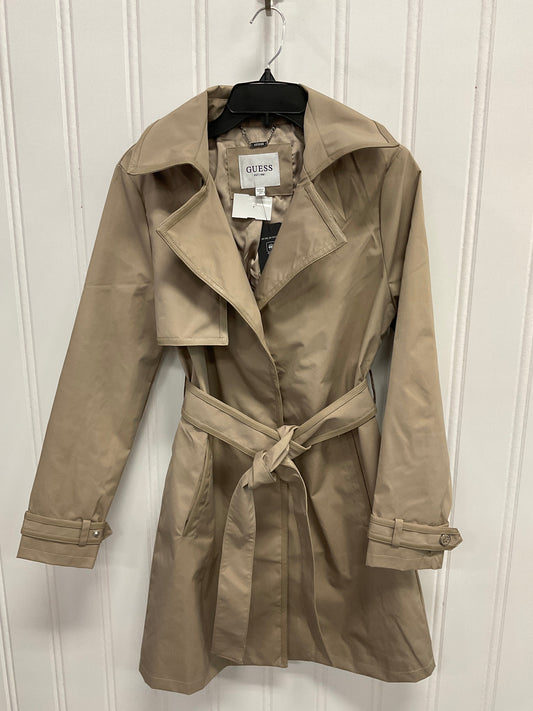 Jacket Windbreaker By Guess In Tan, Size:M