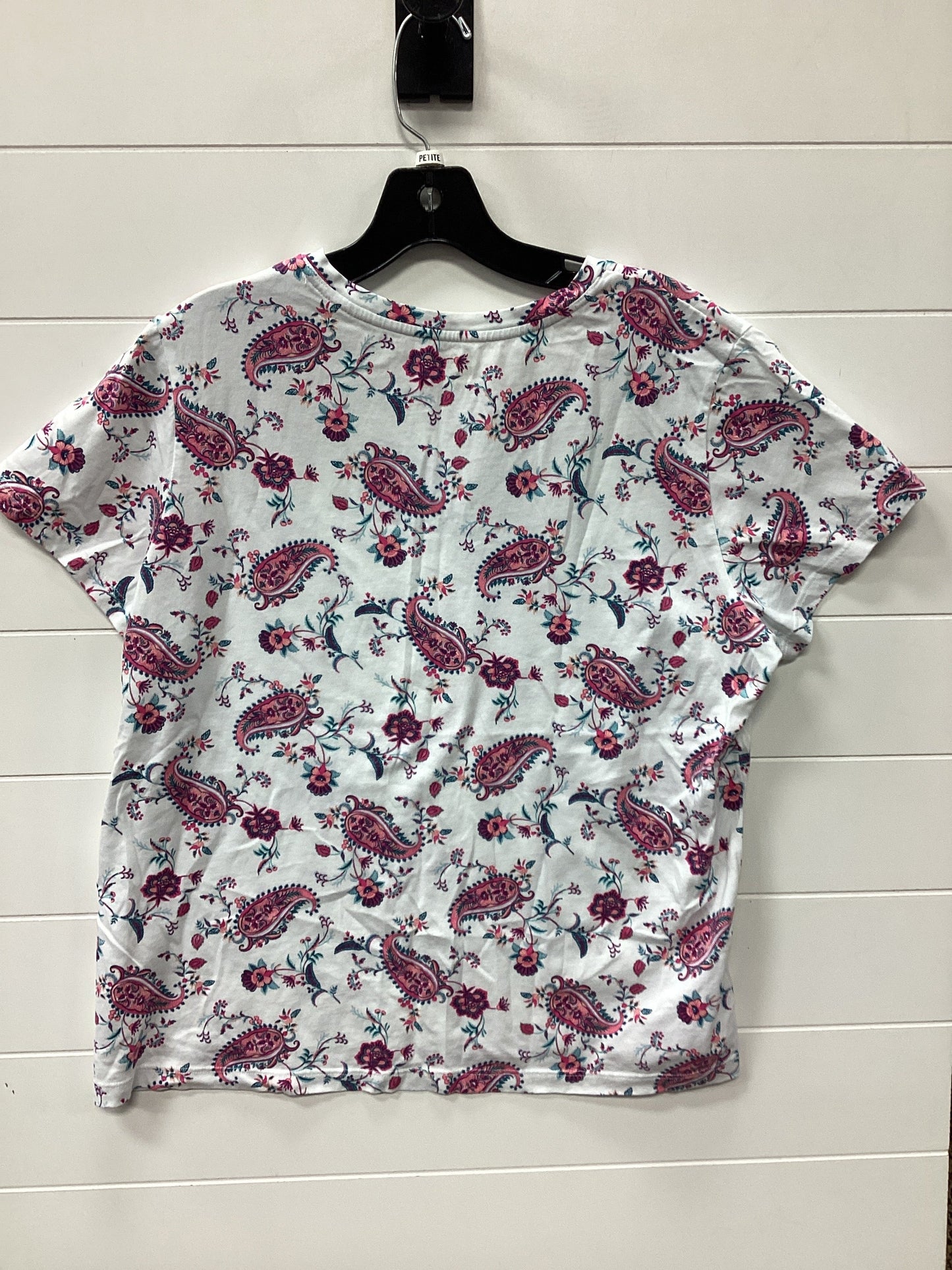 Top Ss By Lands End In White, Size:Lp