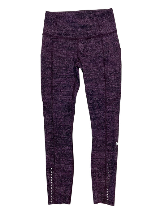 Athletic Leggings By Lululemon In Purple, Size:S