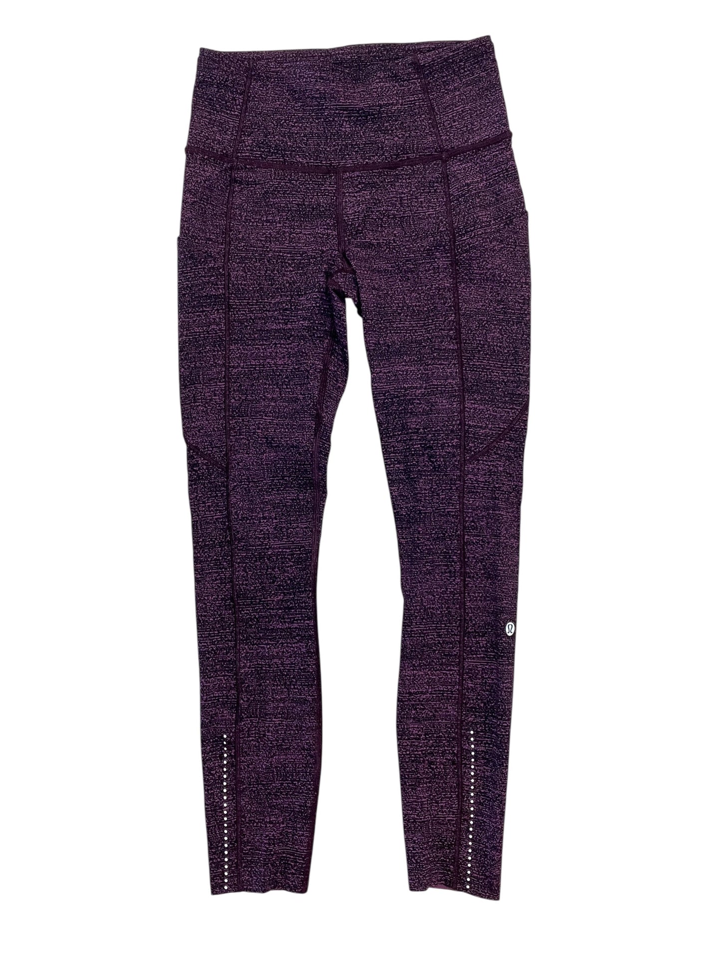 Athletic Leggings By Lululemon In Purple, Size:S