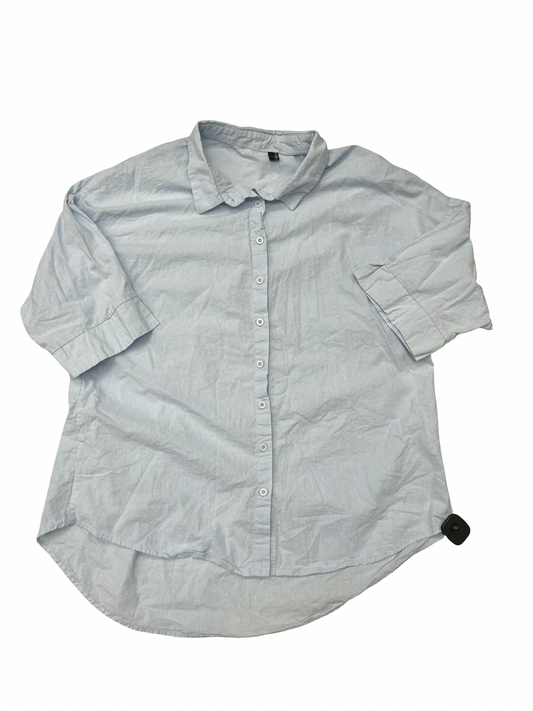 Top 3/4 Sleeve By Clothes Mentor In Blue, Size:Xxl
