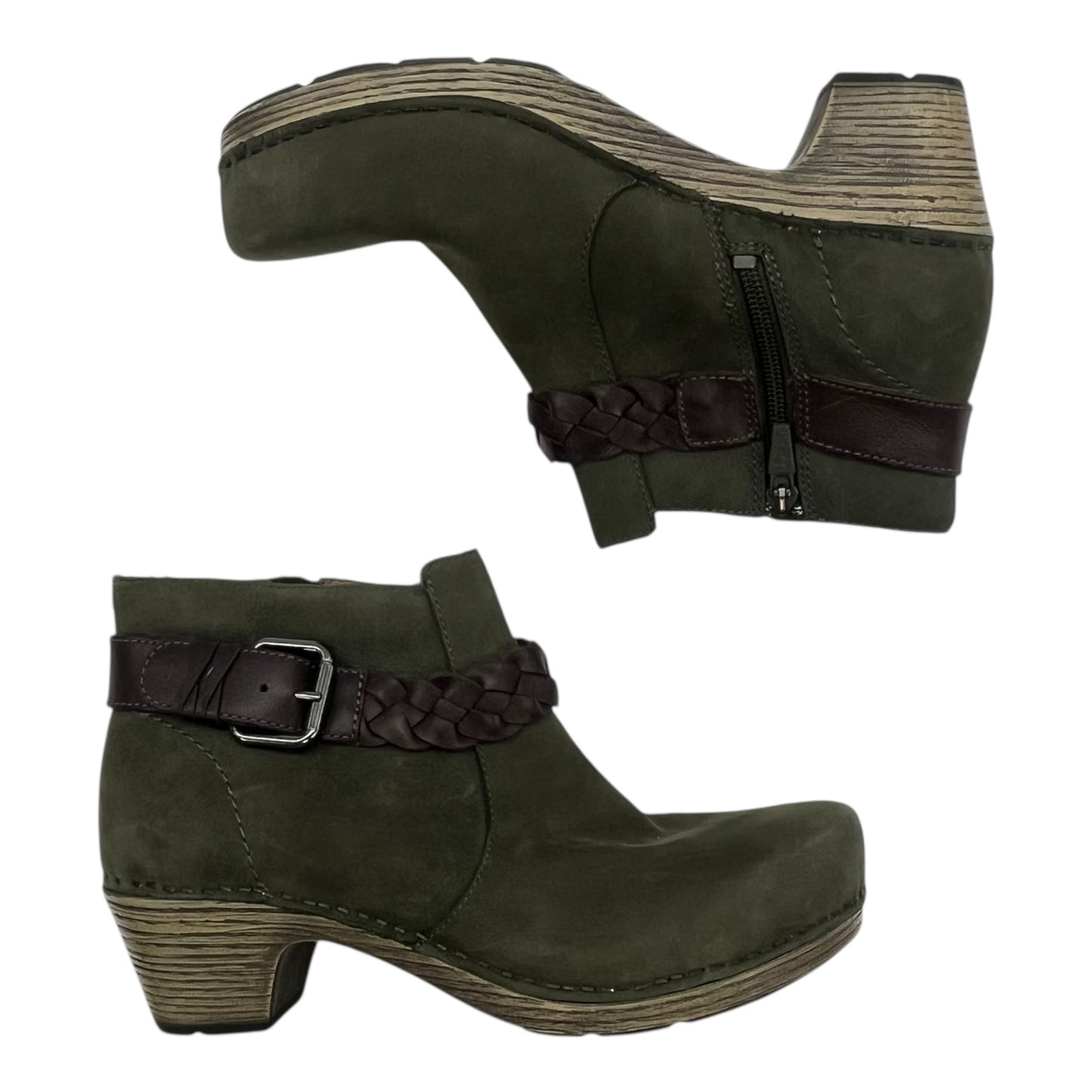 Boots Leather By Dansko In Green, Size:7.5
