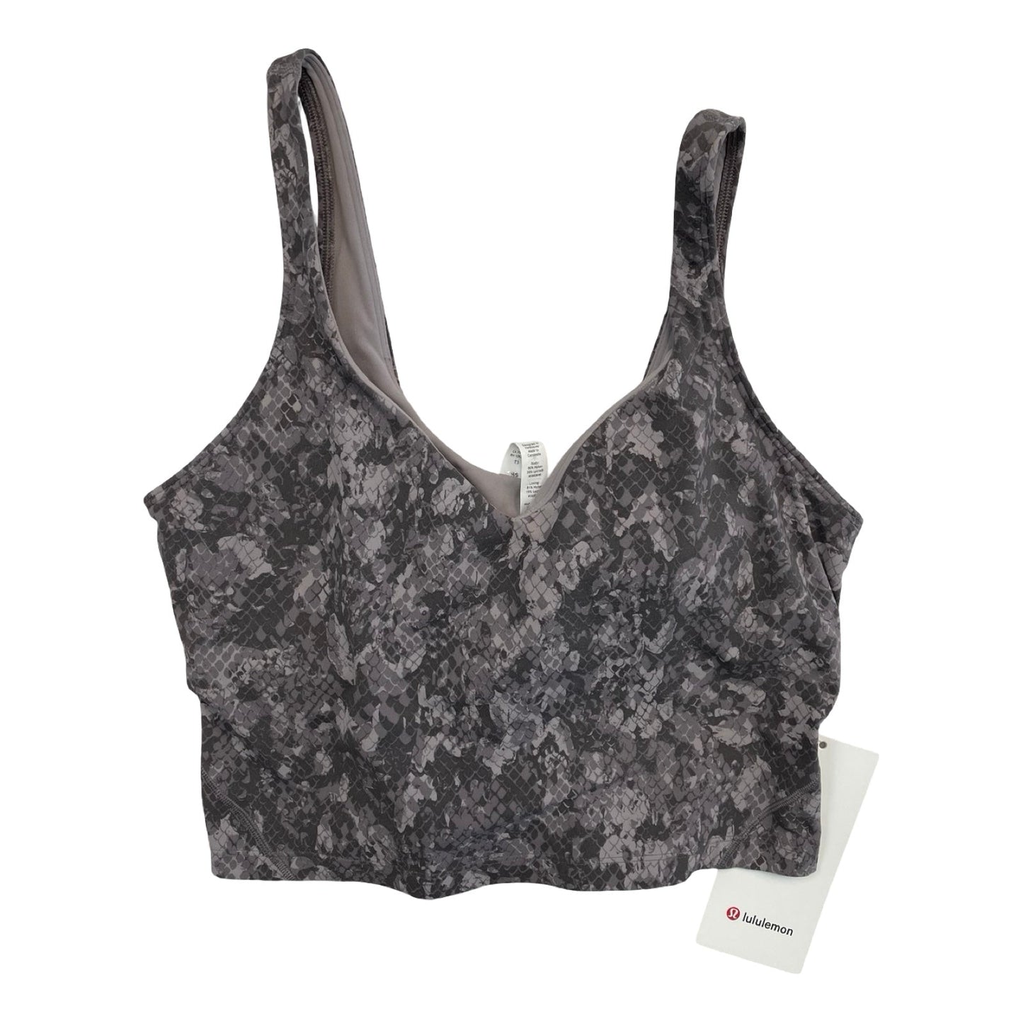 Athletic Tank Top By Lululemon In Grey, Size:10