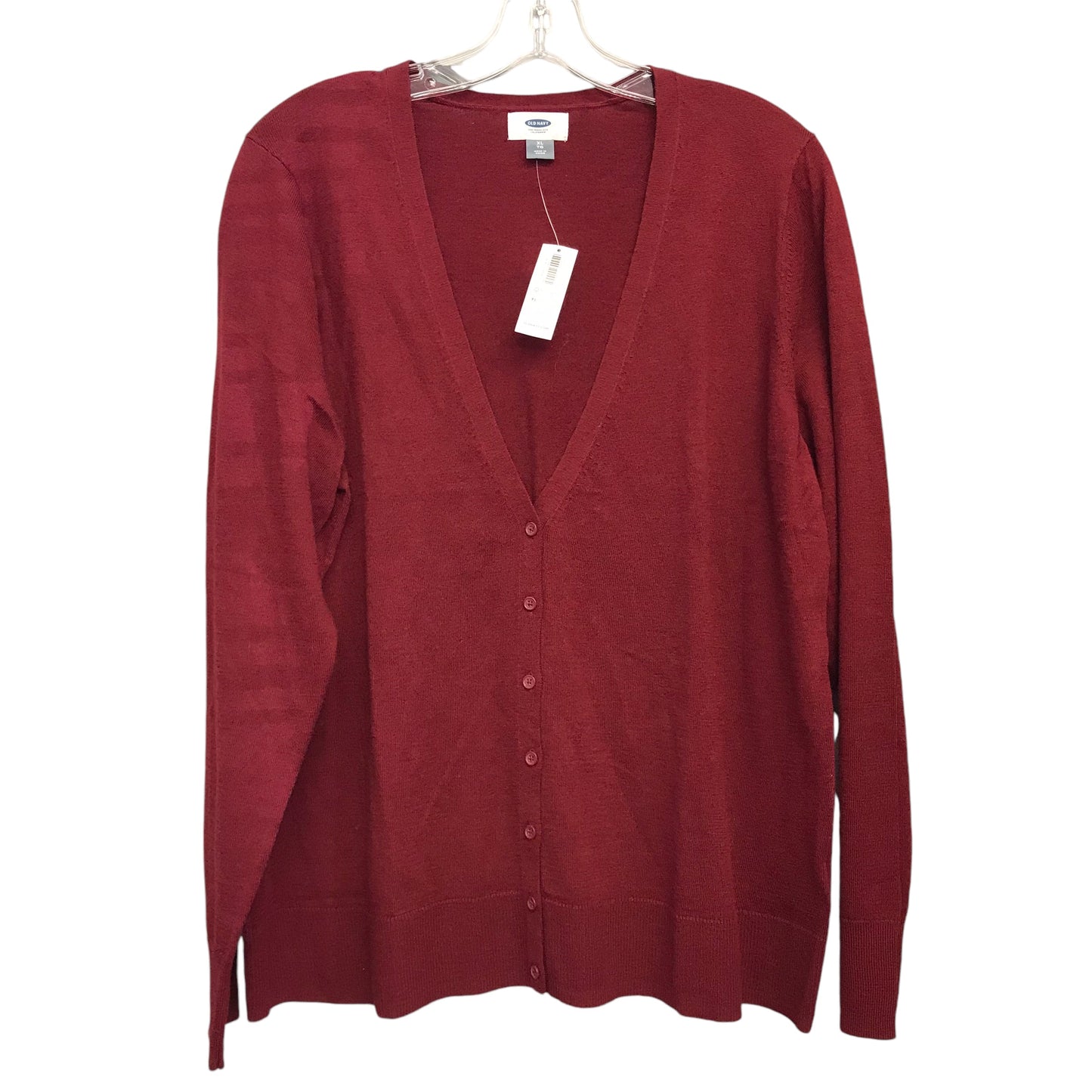 Cardigan By Old Navy In Red, Size:Xl