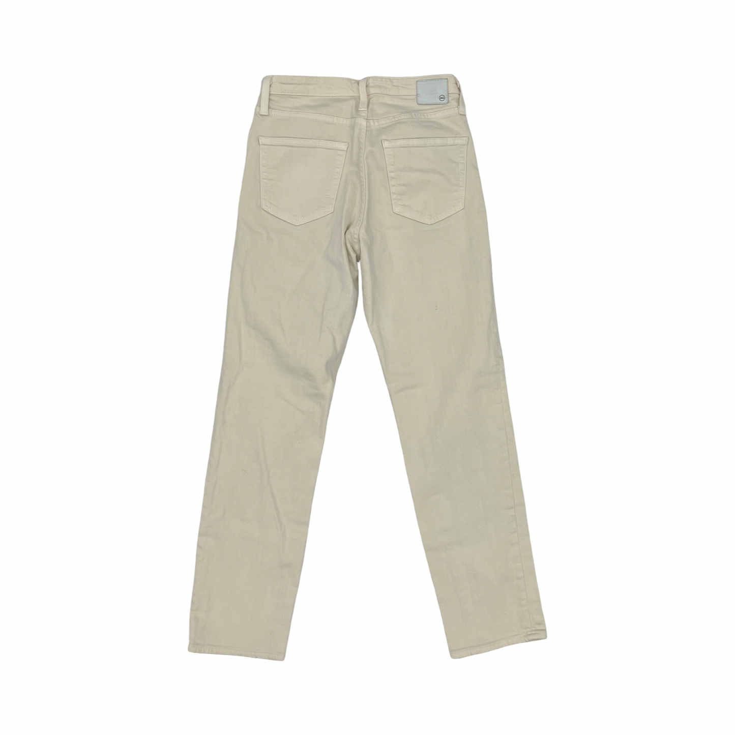 Jeans Skinny By Ag Jeans In Cream Denim, Size:4