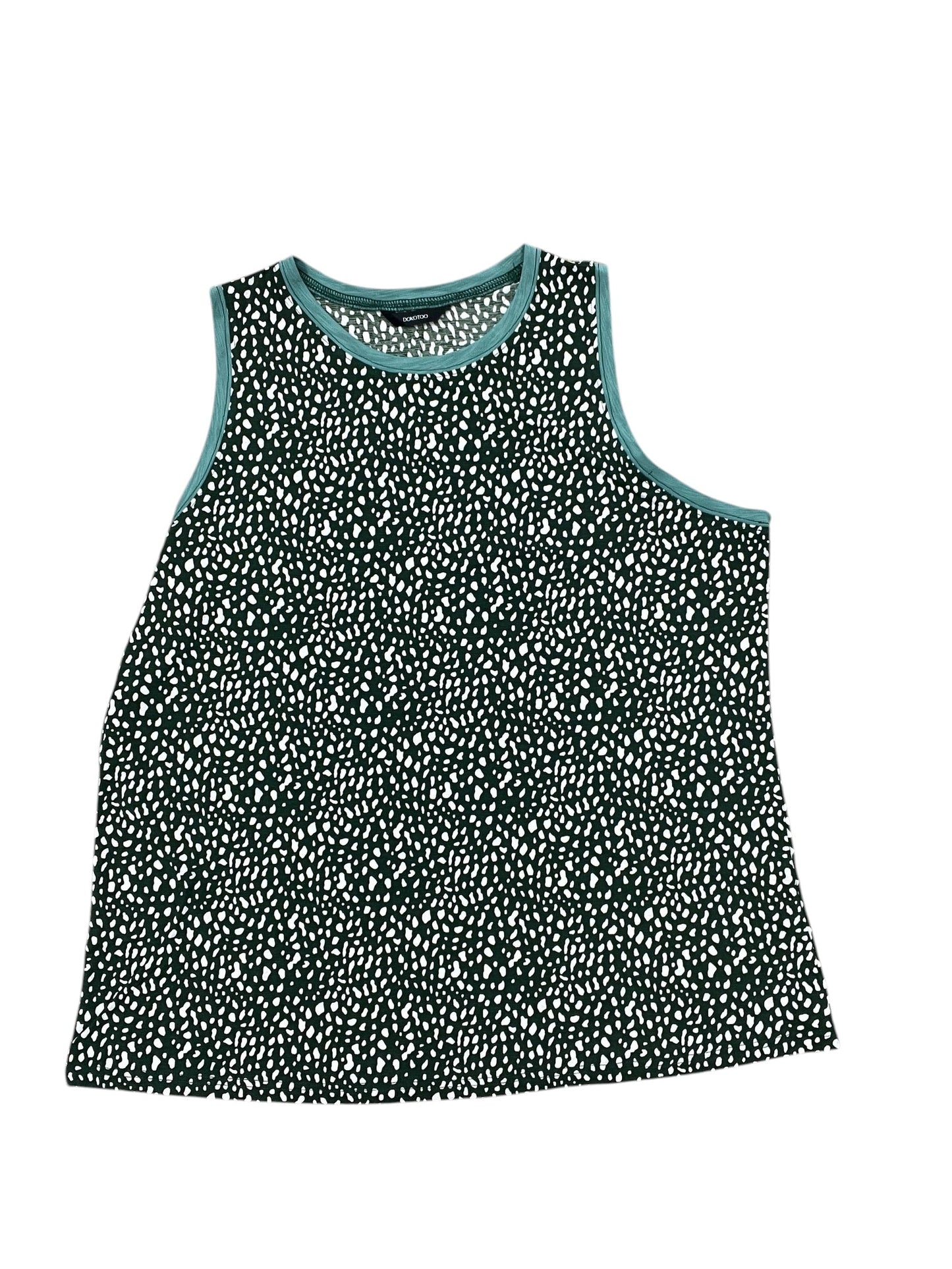 Top Sleeveless By Dokotoo In Green, Size:2X