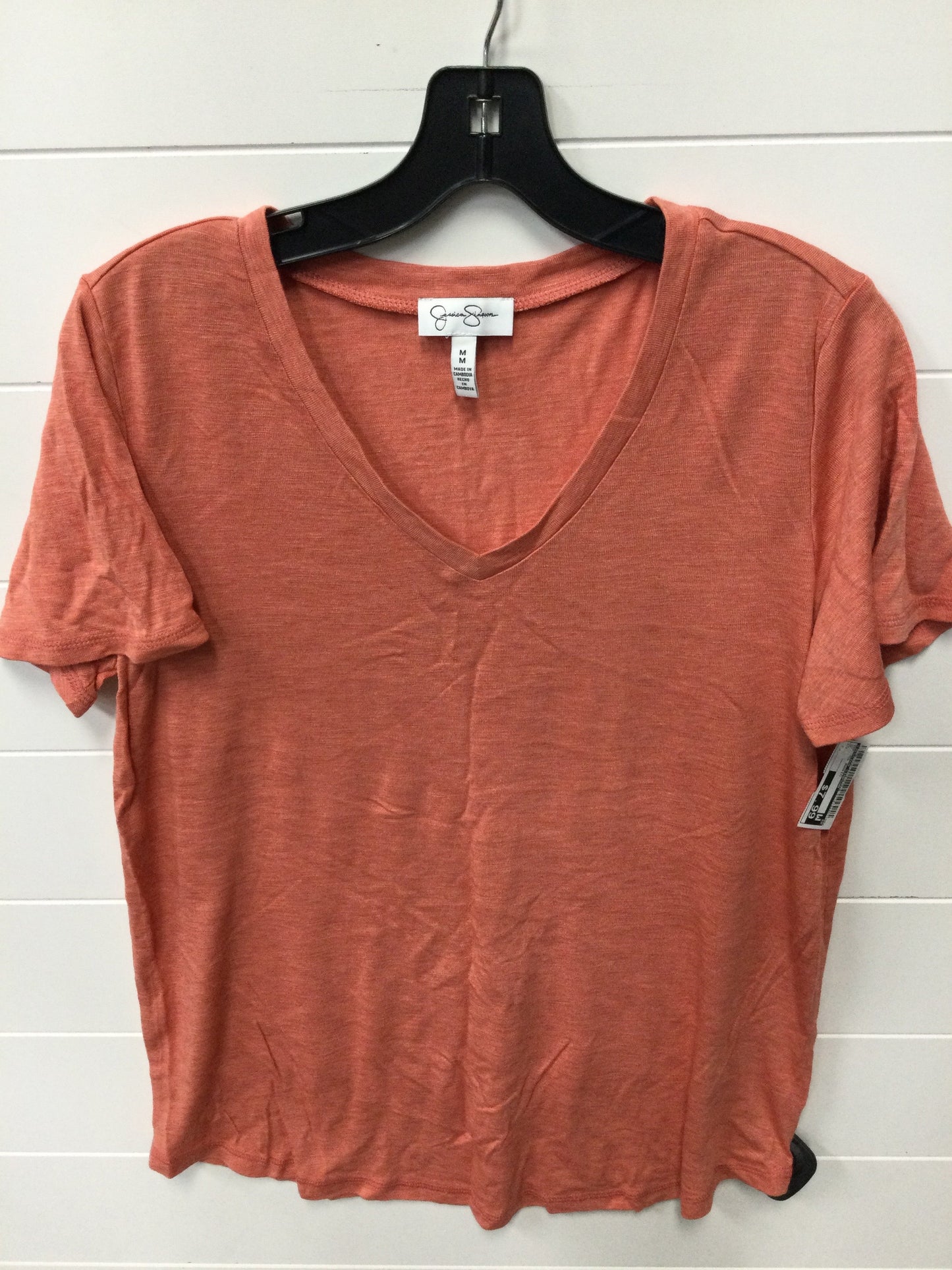 Top Ss Basic By Jessica Simpson In Coral, Size:M