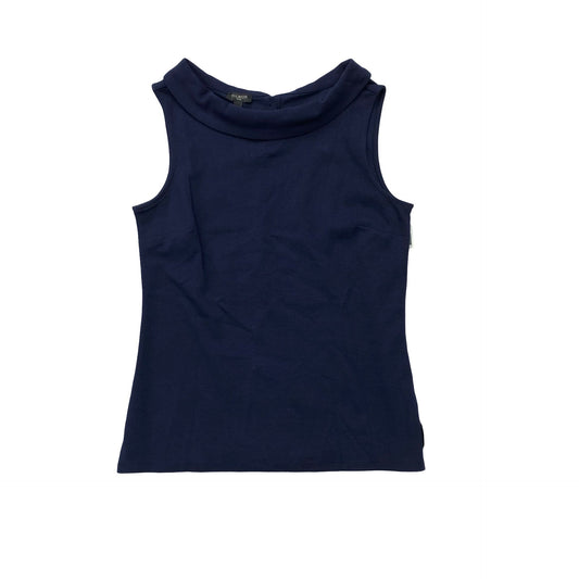 Top Sleeveless By Talbots In Navy, Size:Sp